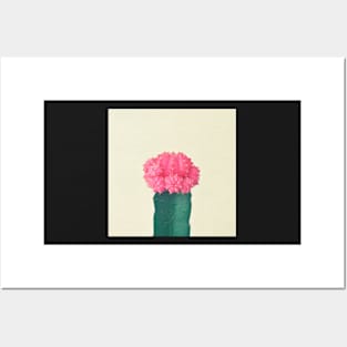 Pink Plaid Cactus Posters and Art